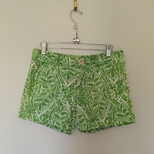 Lilly Pulitzer Callahan Giraffe Shorts Green 0